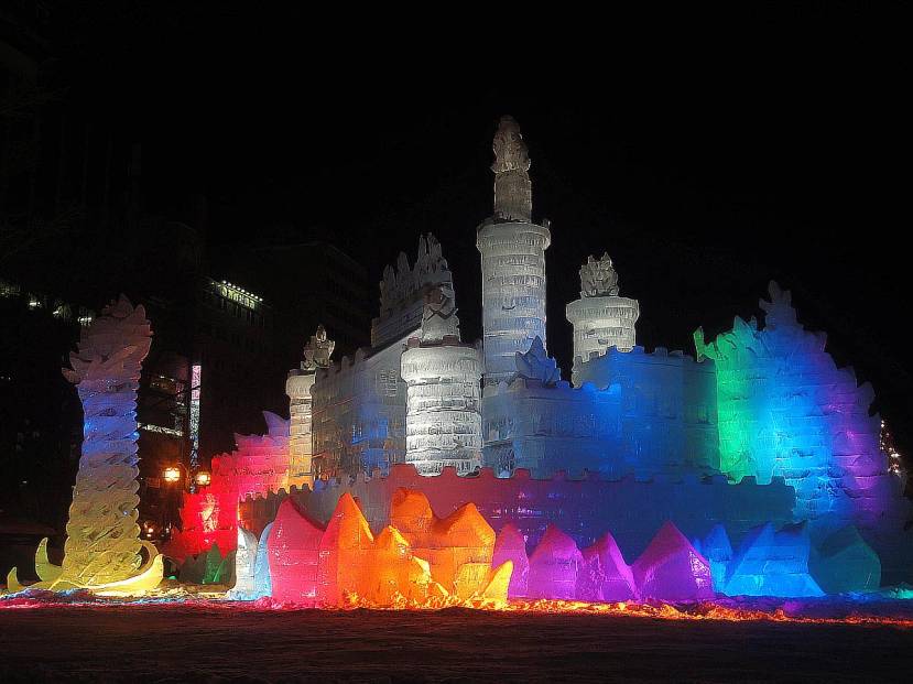 yuki matsuri parque odori estatuas gigantes hielo