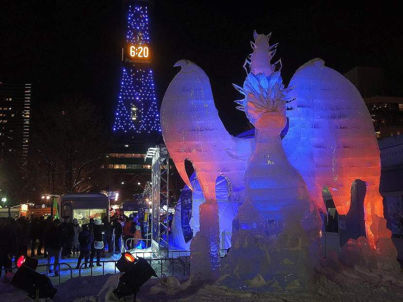 yuki matsuri parque odori estatuas gigantes hielo 01