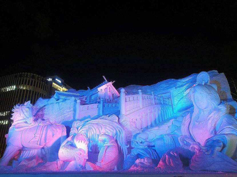 yuki matsuri parque odori estatuas gigantes hielo 01