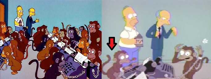 Comparacion de los Snow Monkeys con los Simpson