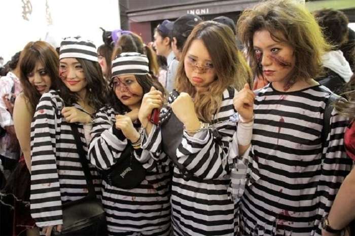 Halloween Shibuya zombies presos