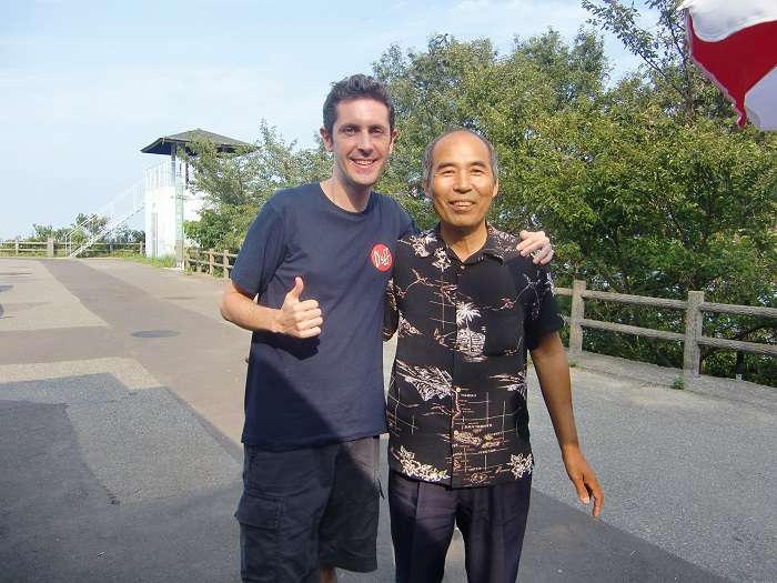 Imabari 008. Autobus hacia mirador. Taxista