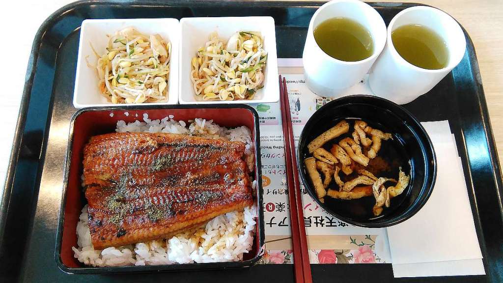 comida rakuten oficina Shinagawa Seaside unagi anguila