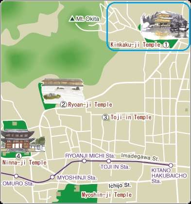 Mapa Kyoto Este Kyoto A