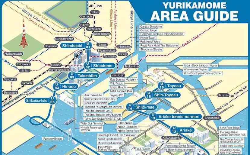 Linea Yurikamome norte - Bahia Odaiba