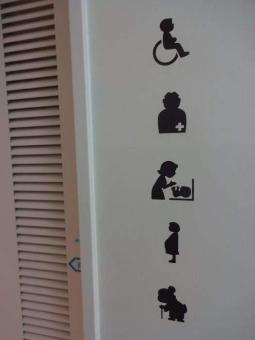 Servicios toilet museo Doraemon iconos