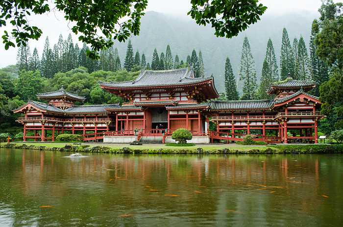 byodo-in hawaii desde derecha